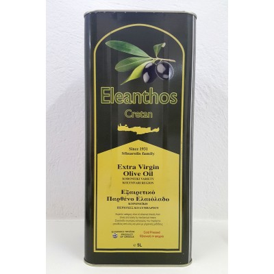 Eleanthos Kréta Koroneiki 5 l. extra szűz olíva olaj